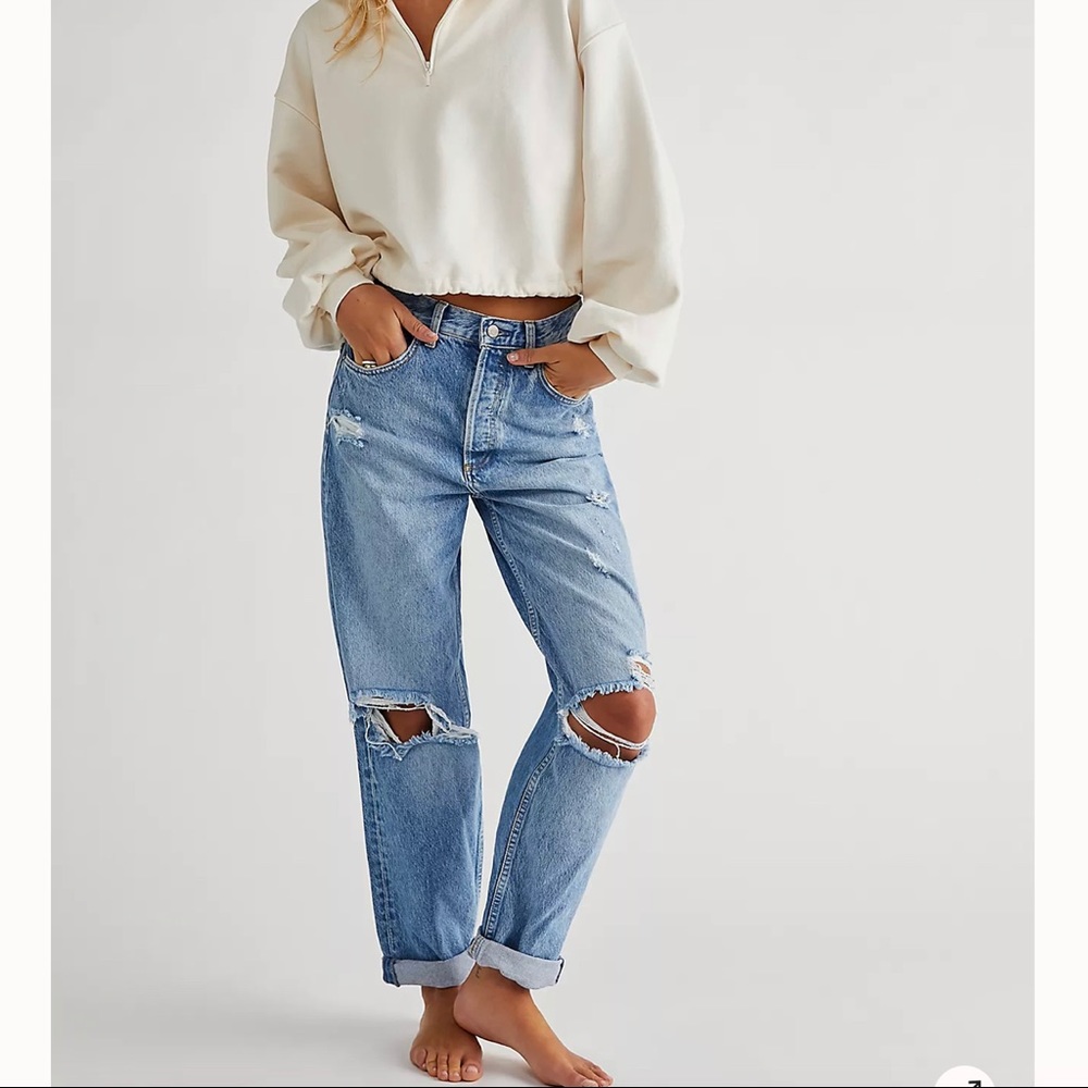 The Toby boyish jeans from free people NWT